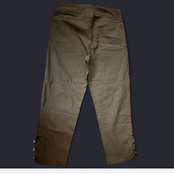 Black Pants with Button Detailing - Picture 2 of 8